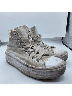 Converse Taylor All Star Lift Womens Size 7 White Platform Sneakers Casual Shoes